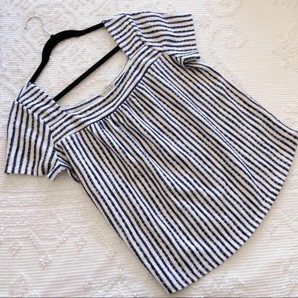 Lucky Brand Tops - Lucky Brand Navy & White Stripe Top